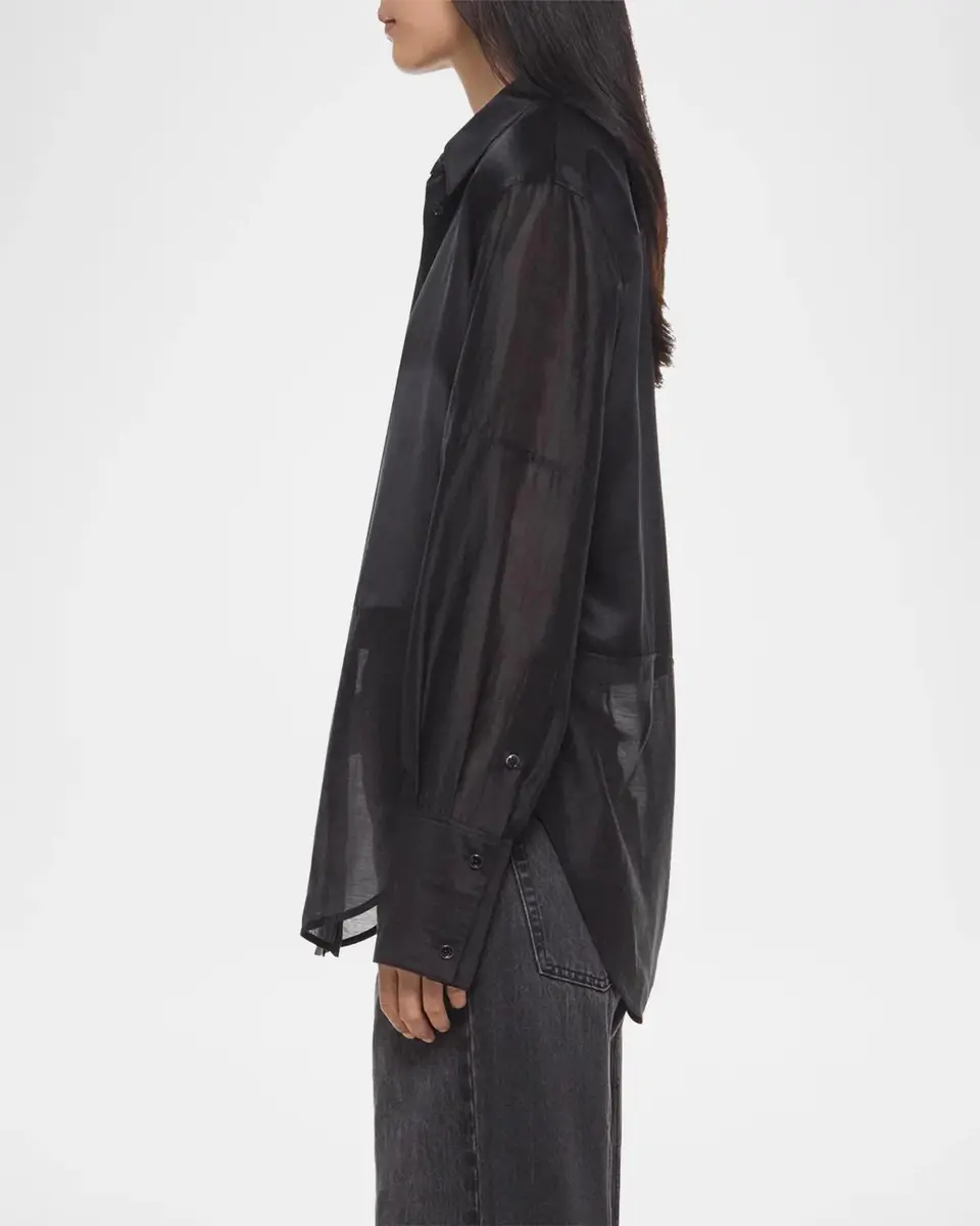 Helmut Lang Silk-Blend Shirt | Thumbnail 5 Helmut Lang Silk-Blend Shirt | Thumbnail 5