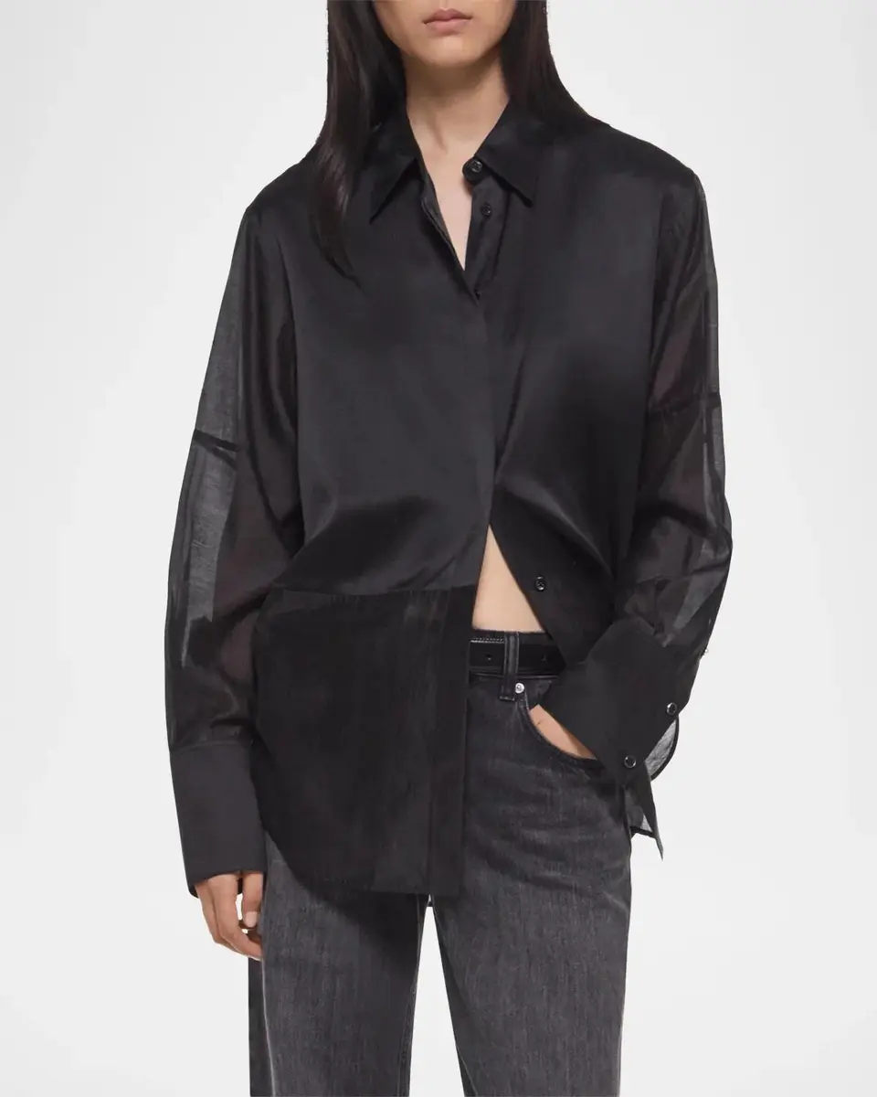 Helmut Lang Silk-Blend Shirt | Thumbnail 6 Helmut Lang Silk-Blend Shirt | Thumbnail 6