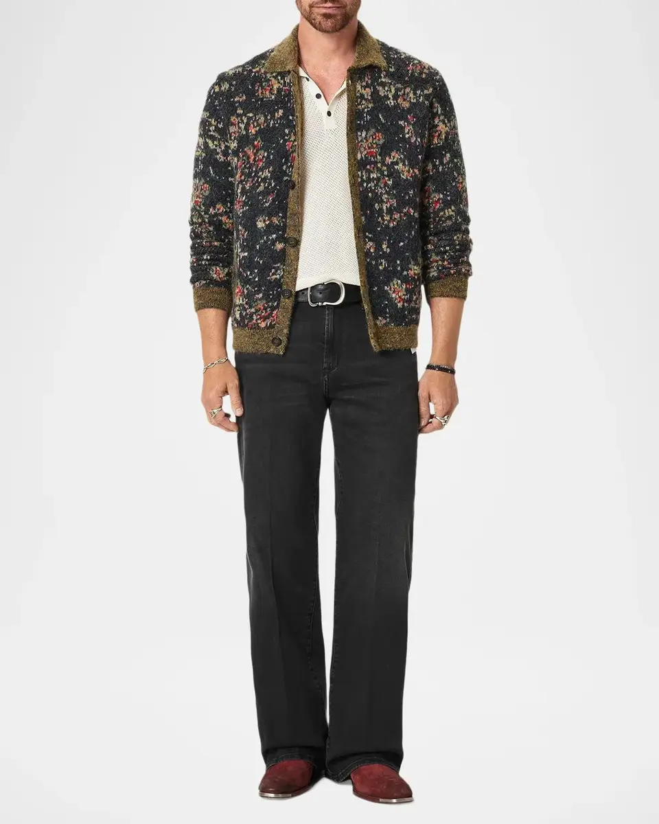 JOHN VARVATOS Men's Silas Straight Jeans | Thumbnail 2
