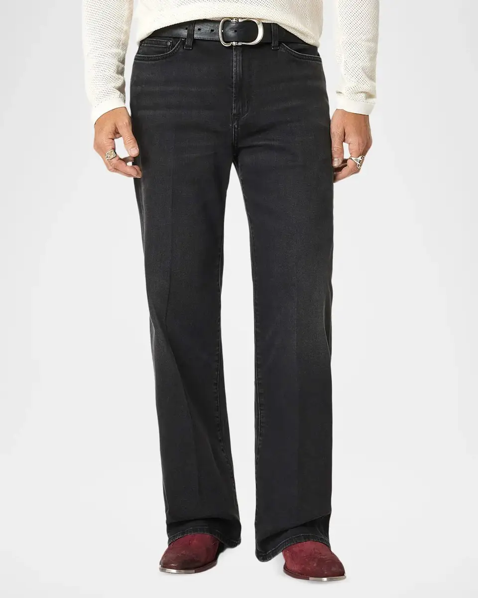JOHN VARVATOS Men's Silas Straight Jeans | Thumbnail 4