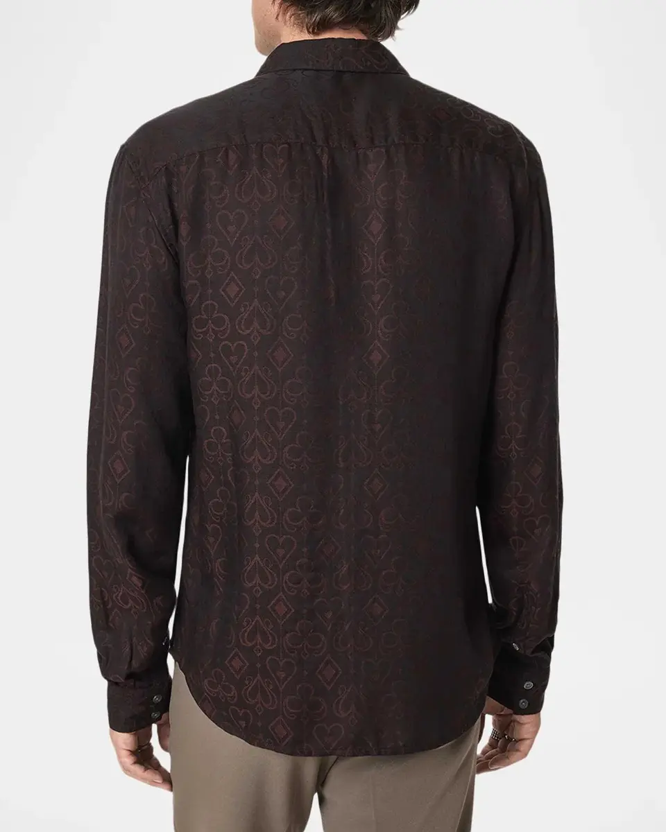 JOHN VARVATOS Men's Rodney Card Suits Shirt | Thumbnail 3 JOHN VARVATOS Men's Rodney Card Suits Shirt | Thumbnail 3