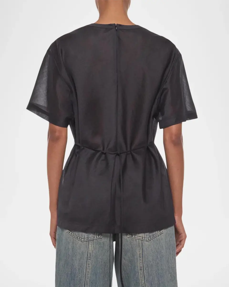 Helmut Lang Back-Tie T-Shirt | Thumbnail 3 Helmut Lang Back-Tie T-Shirt | Thumbnail 3