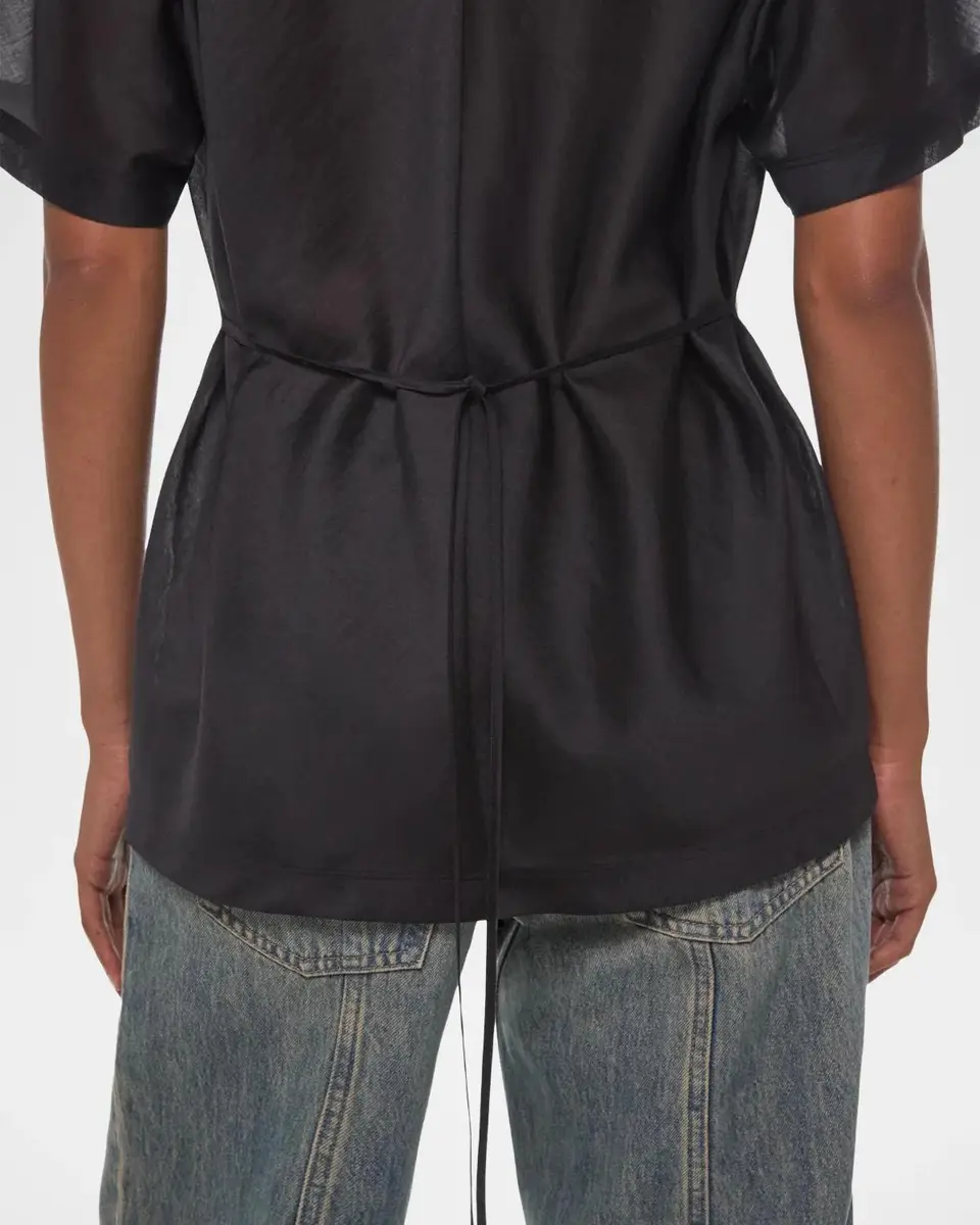 Helmut Lang Back-Tie T-Shirt | Thumbnail 5 Helmut Lang Back-Tie T-Shirt | Thumbnail 5
