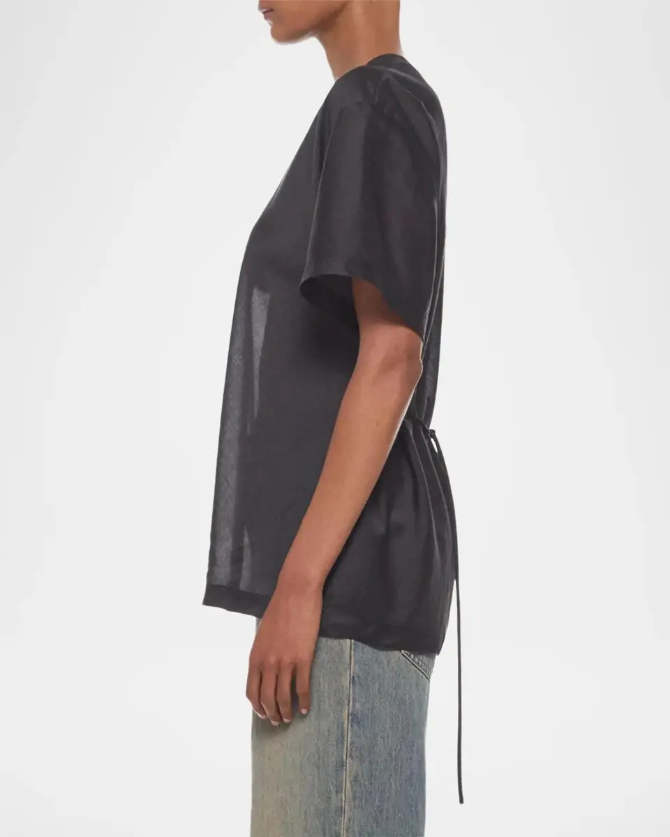 Helmut Lang Back-Tie T-Shirt | Thumbnail 6 Helmut Lang Back-Tie T-Shirt | Thumbnail 6