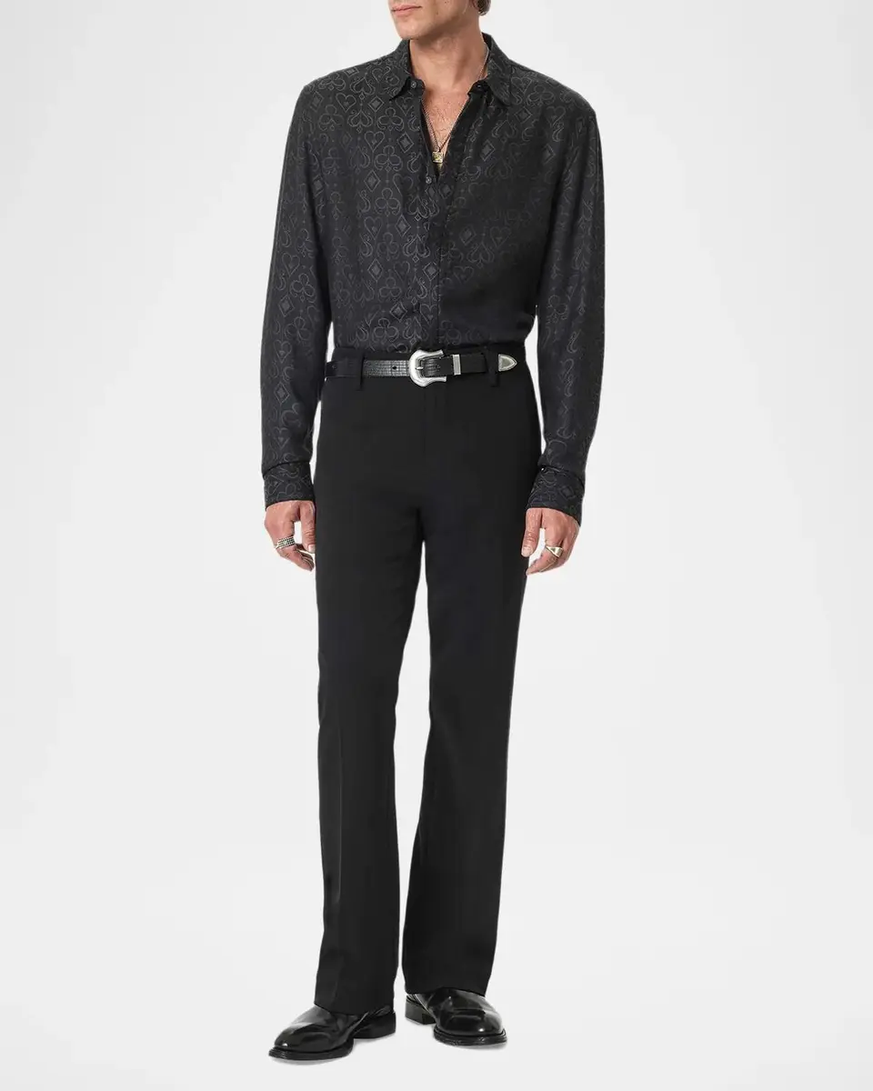 JOHN VARVATOS Men's Rodney Card Suits Shirt | Thumbnail 2 JOHN VARVATOS Men's Rodney Card Suits Shirt | Thumbnail 2