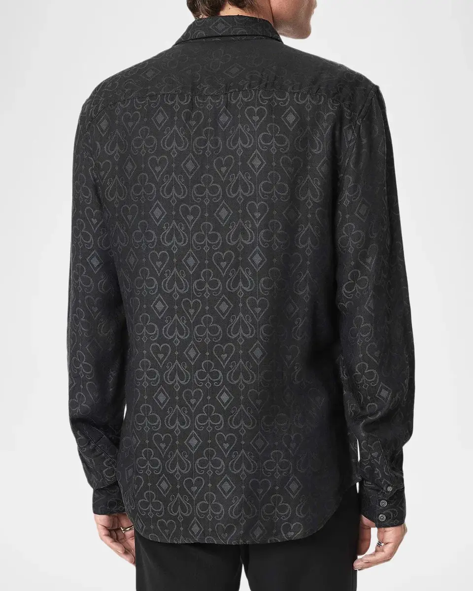JOHN VARVATOS Men's Rodney Card Suits Shirt | Thumbnail 3 JOHN VARVATOS Men's Rodney Card Suits Shirt | Thumbnail 3