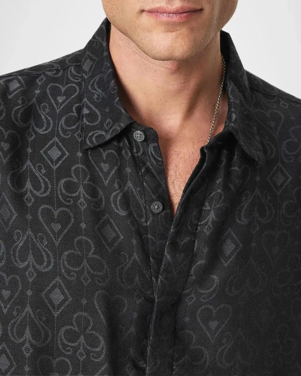 JOHN VARVATOS Men's Rodney Card Suits Shirt | Thumbnail 5 JOHN VARVATOS Men's Rodney Card Suits Shirt | Thumbnail 5