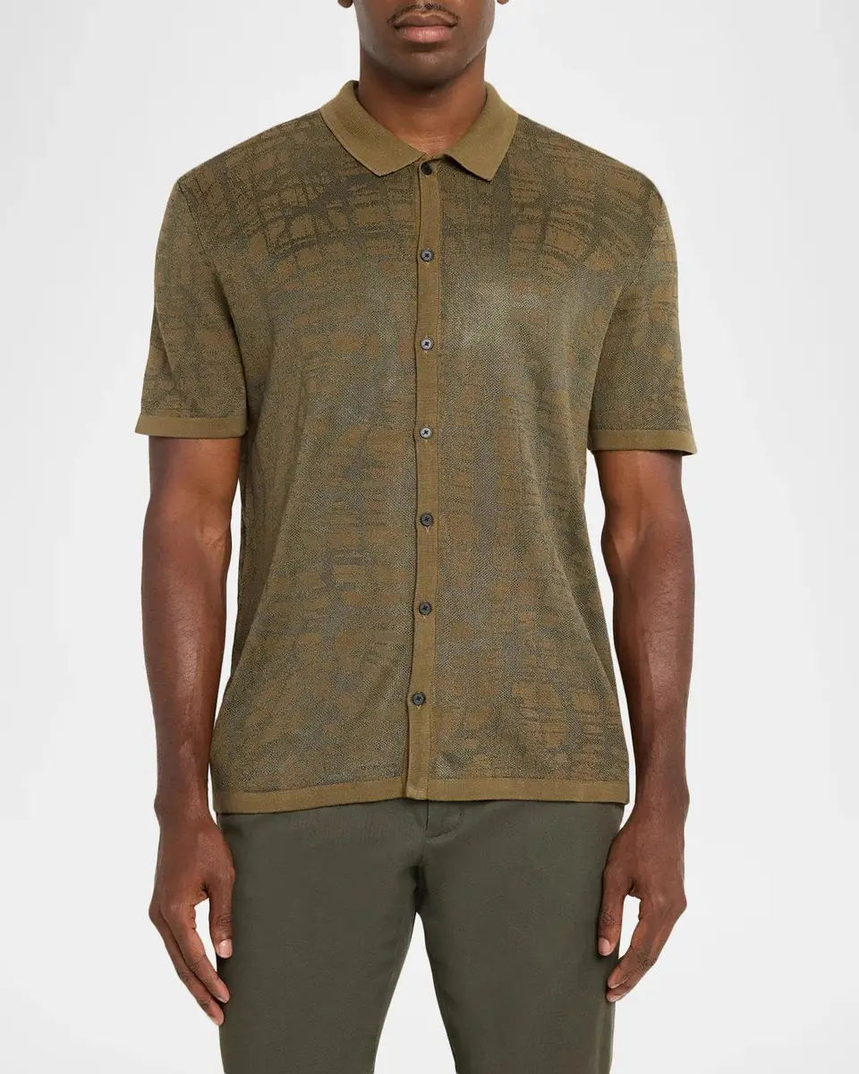 JOHN VARVATOS Men's Cayden Short-Sleeve Shirt | Thumbnail 4 JOHN VARVATOS Men's Cayden Short-Sleeve Shirt | Thumbnail 4