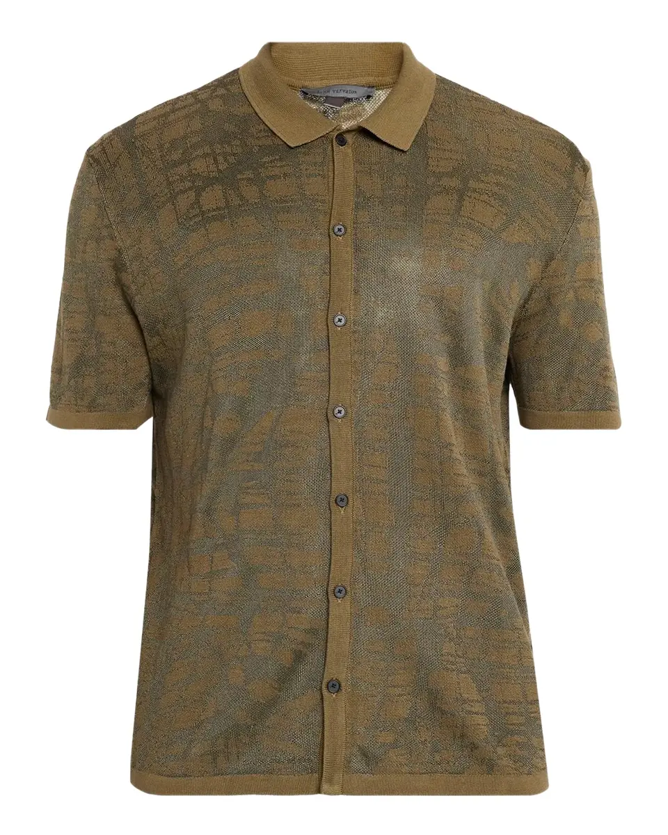 JOHN VARVATOS Men's Cayden Short-Sleeve Shirt