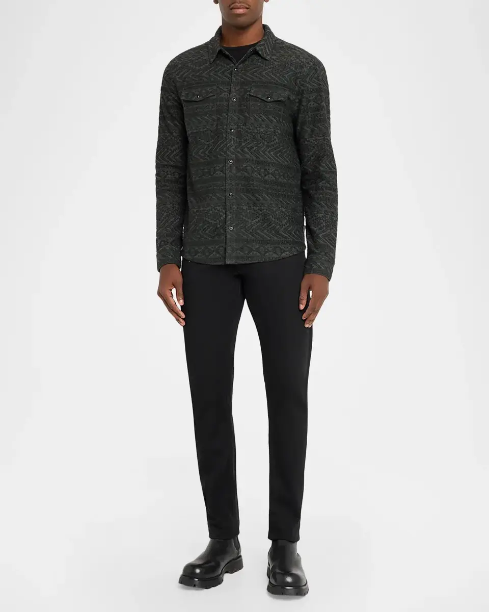 JOHN VARVATOS Men's Glover Textured Western Shirt | Thumbnail 2 JOHN VARVATOS Men's Glover Textured Western Shirt | Thumbnail 2