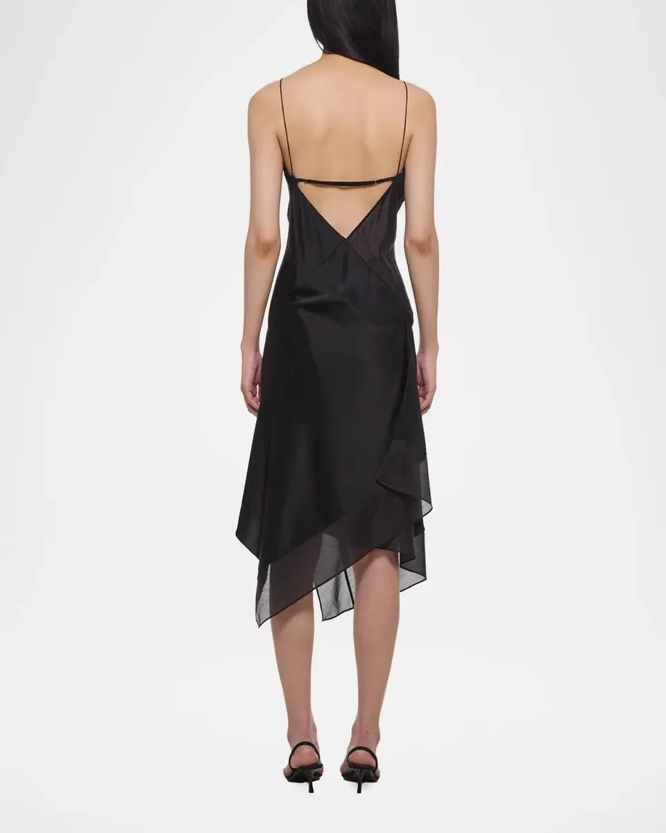 Helmut Lang Handkerchief Hem Silk Midi Slipdress | Thumbnail 3 Helmut Lang Handkerchief Hem Silk Midi Slipdress | Thumbnail 3