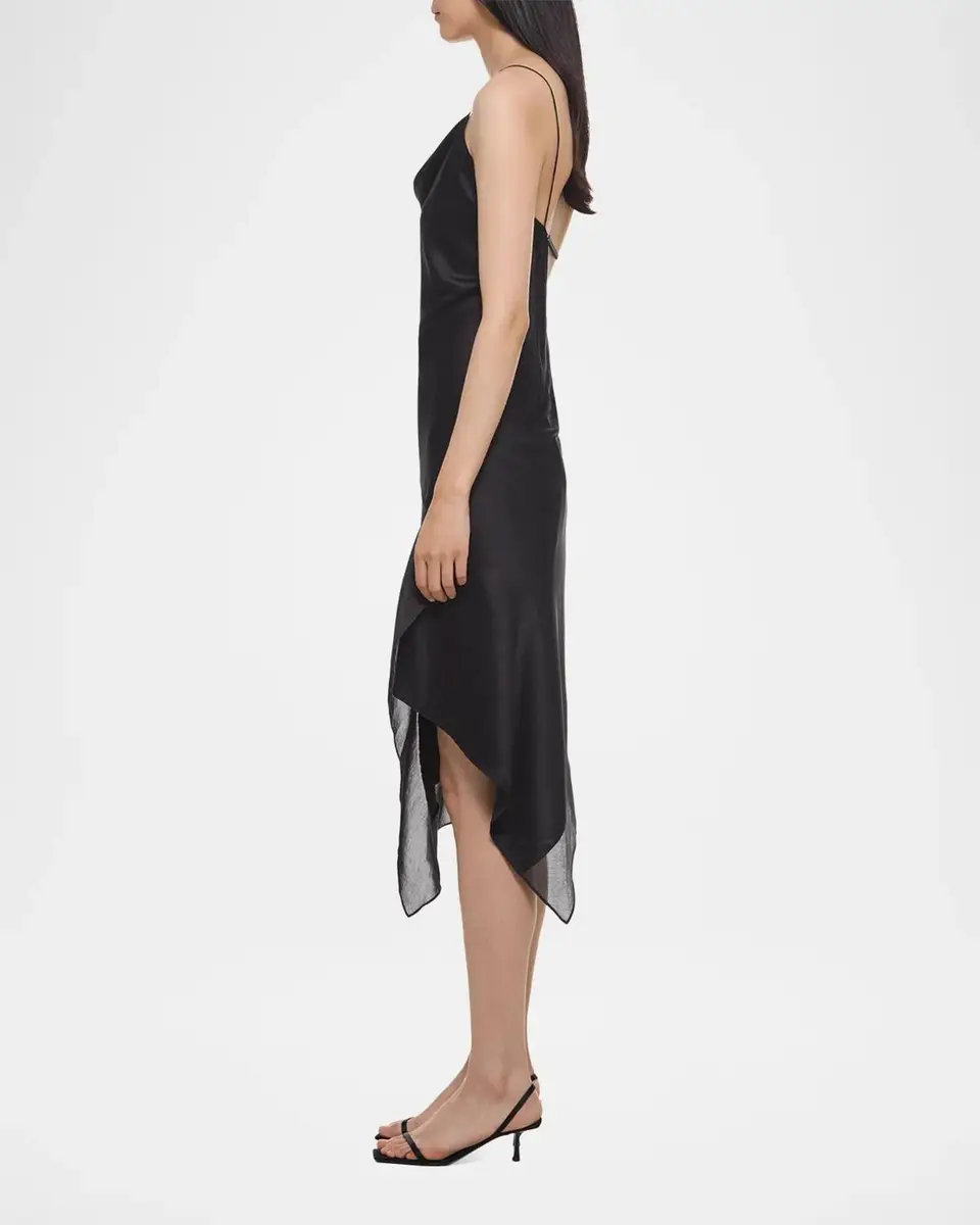 Helmut Lang Handkerchief Hem Silk Midi Slipdress | Thumbnail 5 Helmut Lang Handkerchief Hem Silk Midi Slipdress | Thumbnail 5