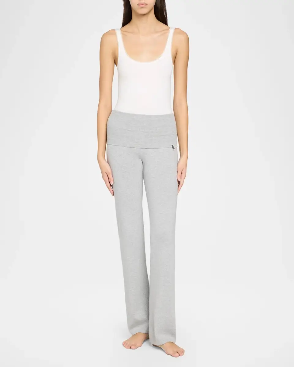 Skims Foldover Mid-Weight Knit Pants | Thumbnail 2 Skims Foldover Mid-Weight Knit Pants | Thumbnail 2