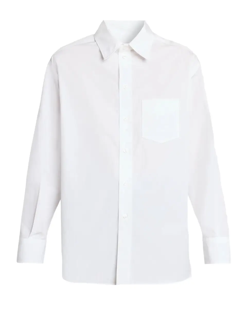 Nautical-Print Satin Back Cotton Poplin Button-Down Shirt Nautical-Print Satin Back Cotton Poplin Button-Down Shirt
