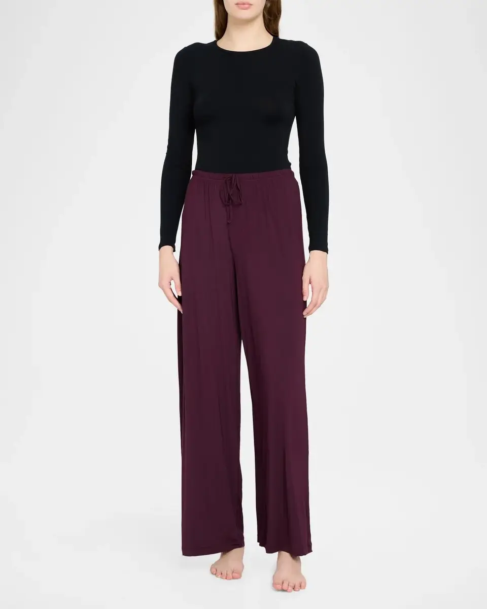 Skims Wide-Leg Stretch Modal Pants | Thumbnail 2 Skims Wide-Leg Stretch Modal Pants | Thumbnail 2