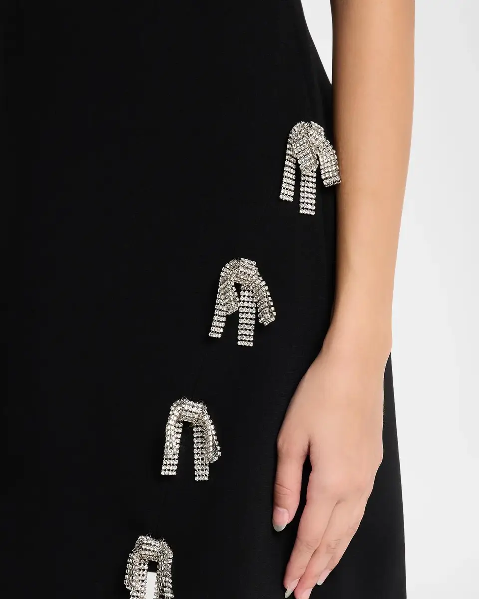 Cinq à Sept Rhinestone Bow Mini Dress | Thumbnail 5 Cinq à Sept Rhinestone Bow Mini Dress | Thumbnail 5