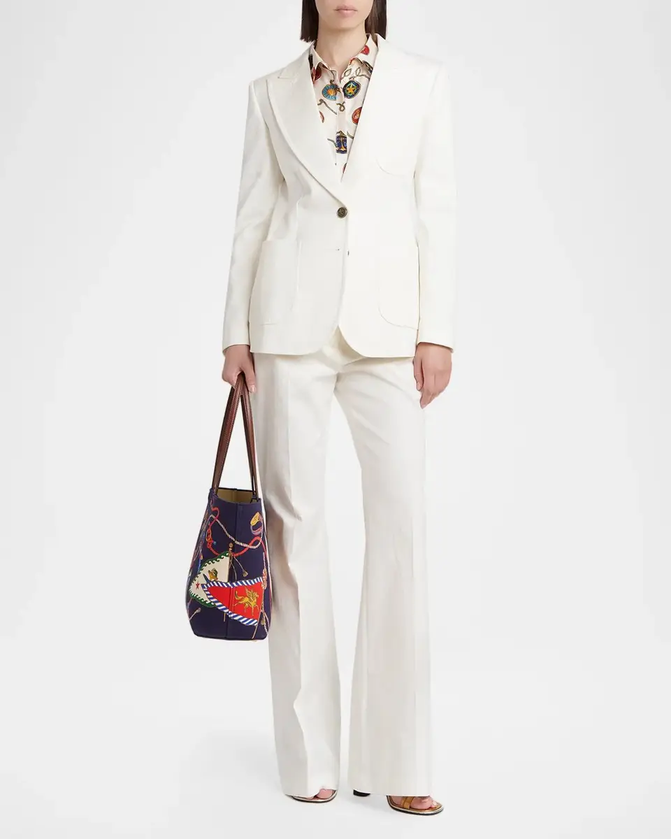 Etro Paisley Cotton Jacquard Single-Breasted Blazer Jacket | Thumbnail 2