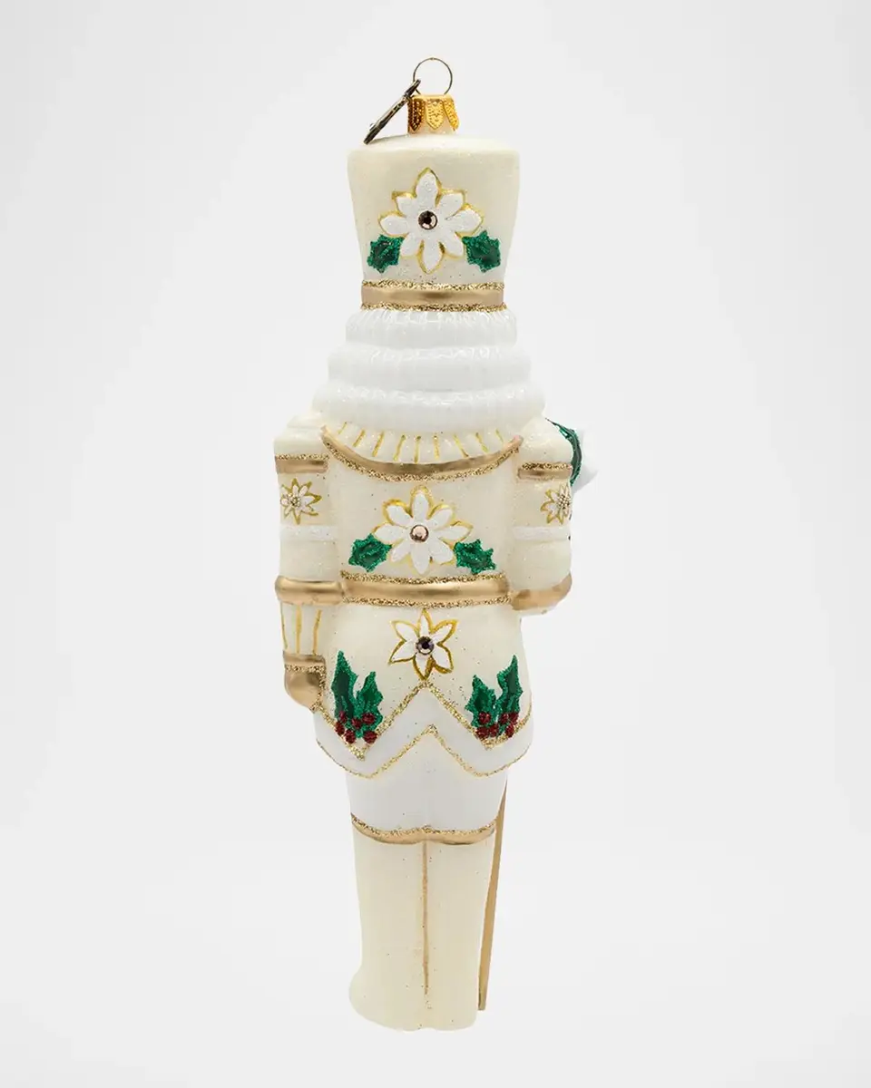 Jay Strongwater Poinsettia Nutcracker Christmas Ornament | Thumbnail 2 Jay Strongwater Poinsettia Nutcracker Christmas Ornament | Thumbnail 2