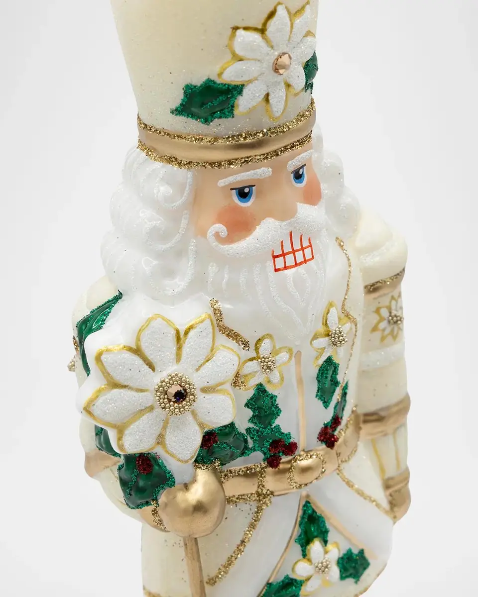 Jay Strongwater Poinsettia Nutcracker Christmas Ornament | Thumbnail 5 Jay Strongwater Poinsettia Nutcracker Christmas Ornament | Thumbnail 5