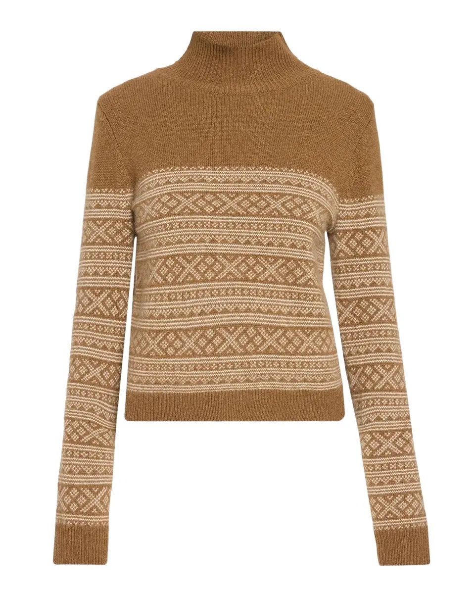 Fellini Fair Isle Cashmere-Alpaca Turtleneck Sweater Fellini Fair Isle Cashmere-Alpaca Turtleneck Sweater