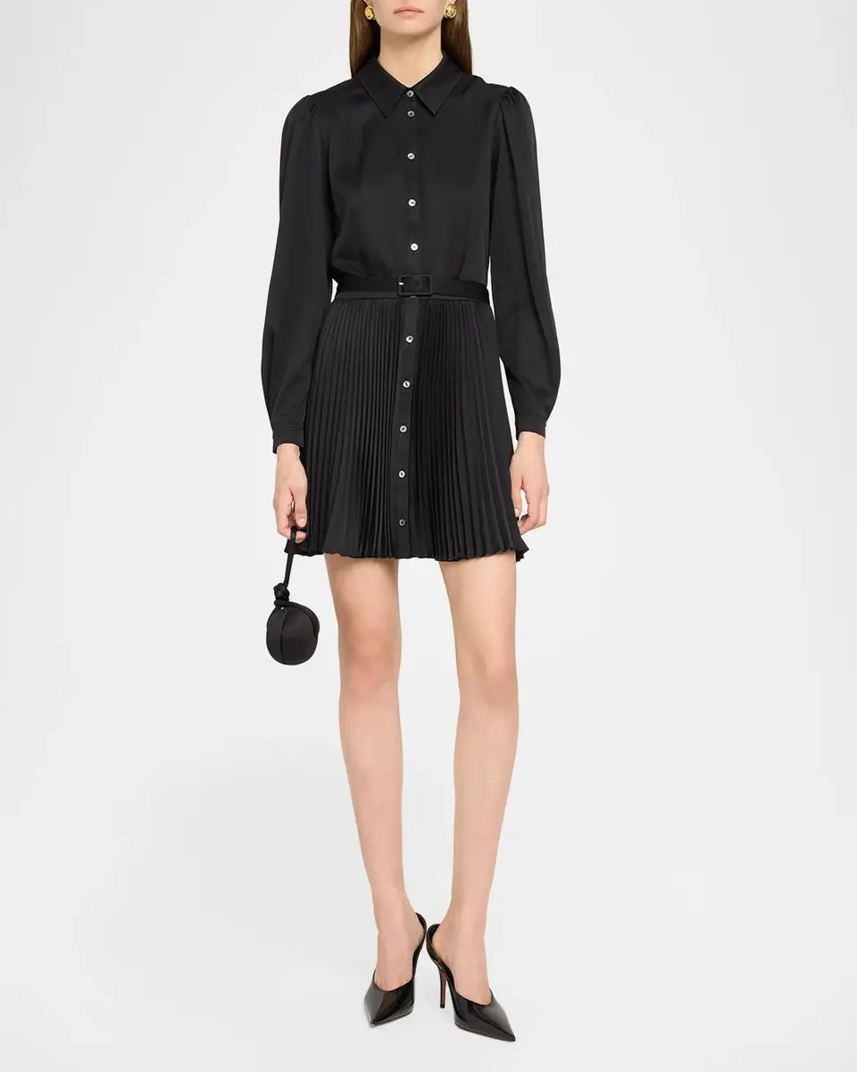 Cinq à Sept Reynolds Belted Mini Shirtdress | Thumbnail 2 Cinq à Sept Reynolds Belted Mini Shirtdress | Thumbnail 2