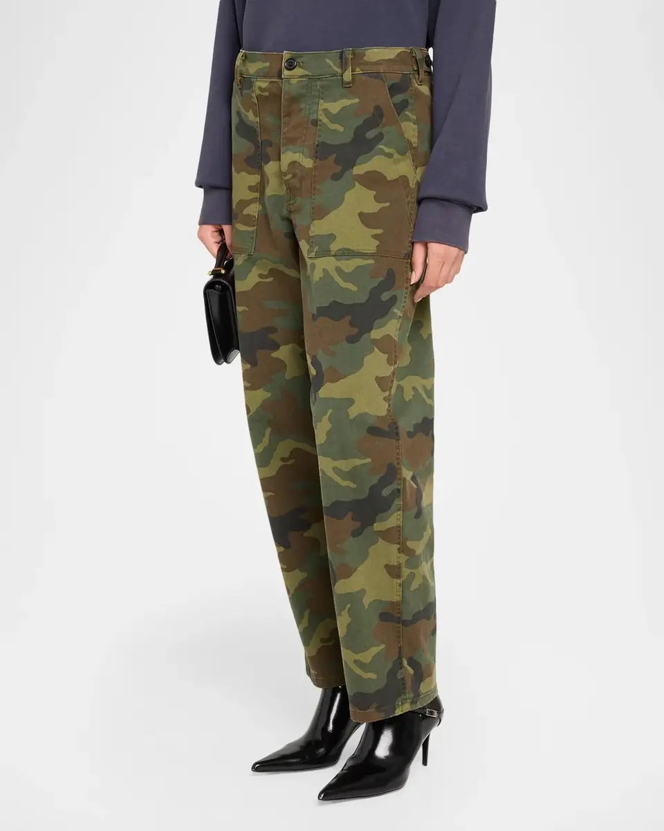 Nili Lotan Earl Camouflage Cotton-Blend Cargo Pants | Thumbnail 4