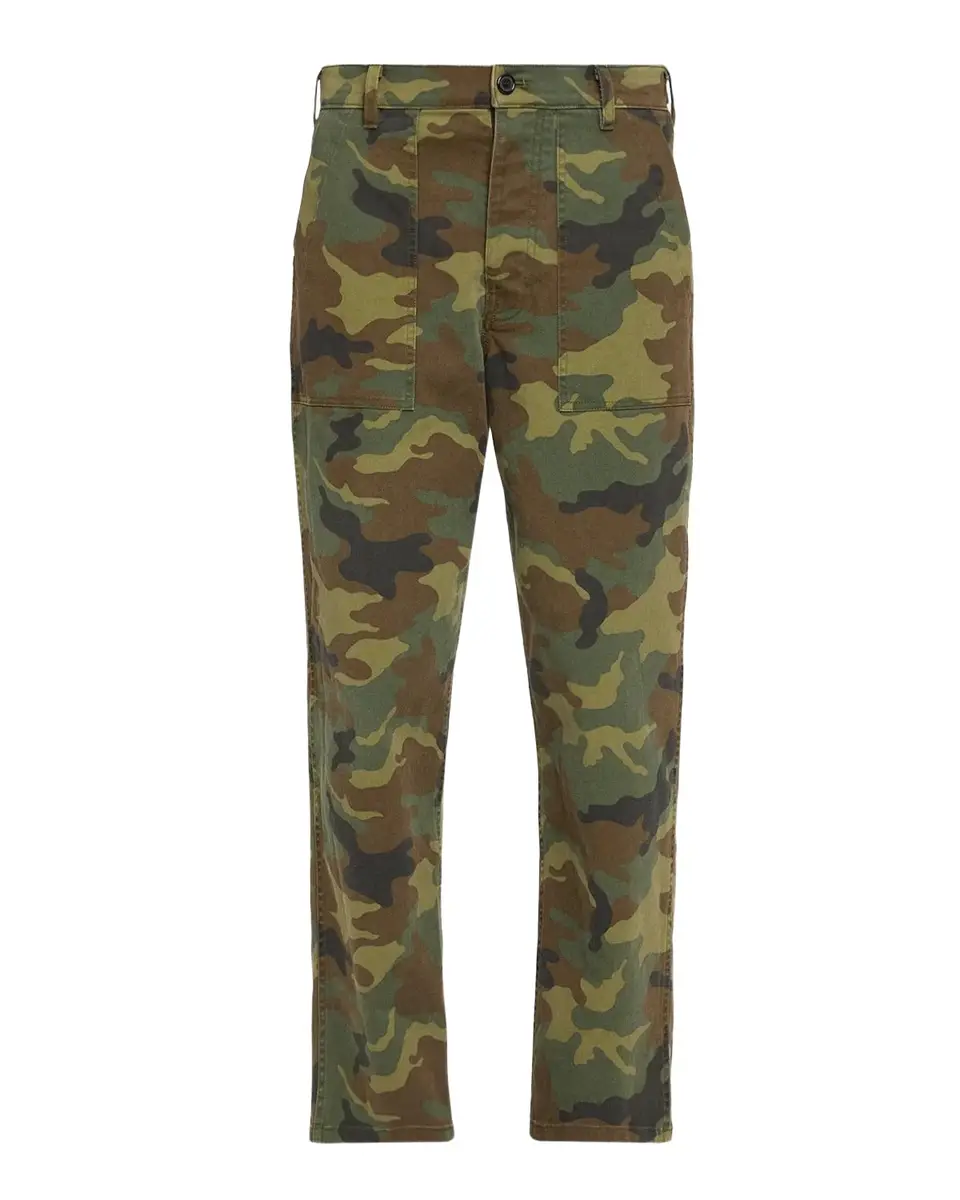 Earl Camouflage Cotton-Blend Cargo Pants Earl Camouflage Cotton-Blend Cargo Pants