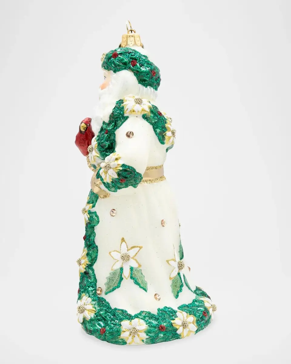 Jay Strongwater Floral Santa Ornament | Thumbnail 4 Jay Strongwater Floral Santa Ornament | Thumbnail 4