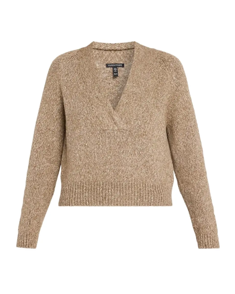Eileen Fisher Alpaca Wool-Organic Cotton Sweater