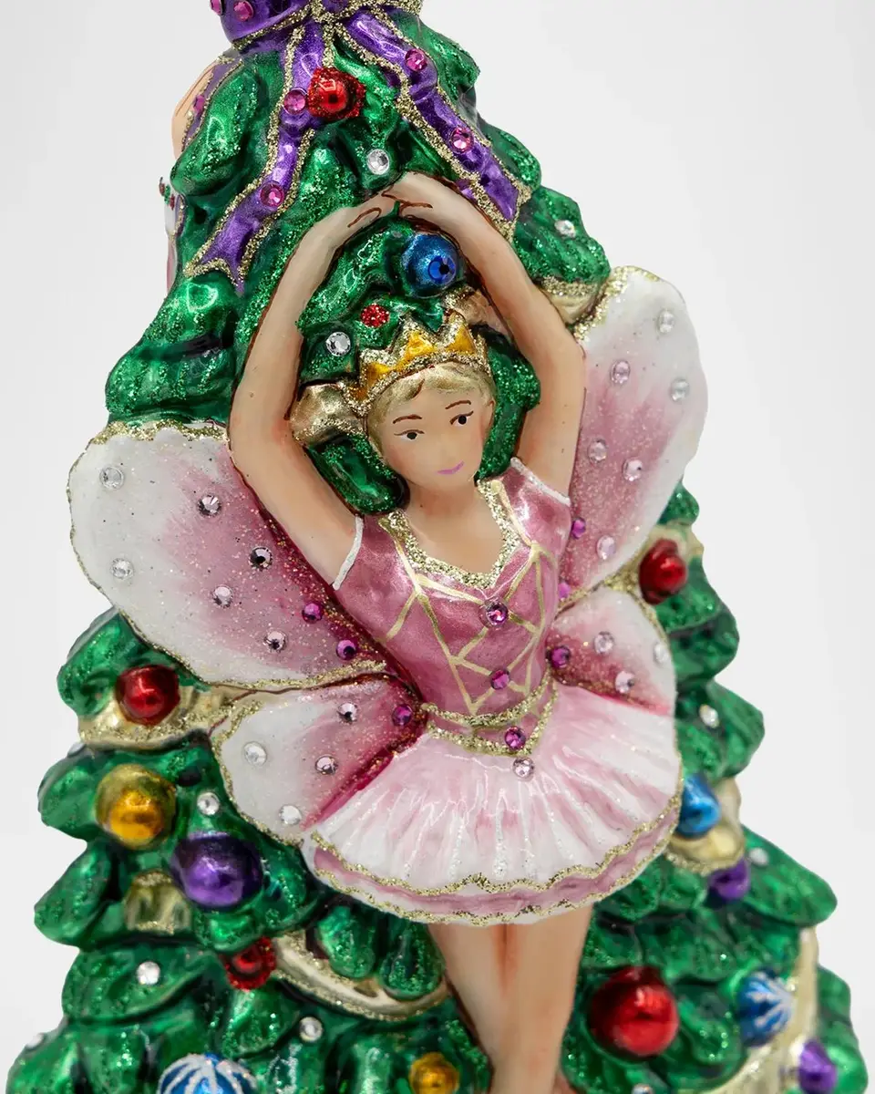 Jay Strongwater Sugar Plum Fairy Glass Christmas Ornament | Thumbnail 5 Jay Strongwater Sugar Plum Fairy Glass Christmas Ornament | Thumbnail 5