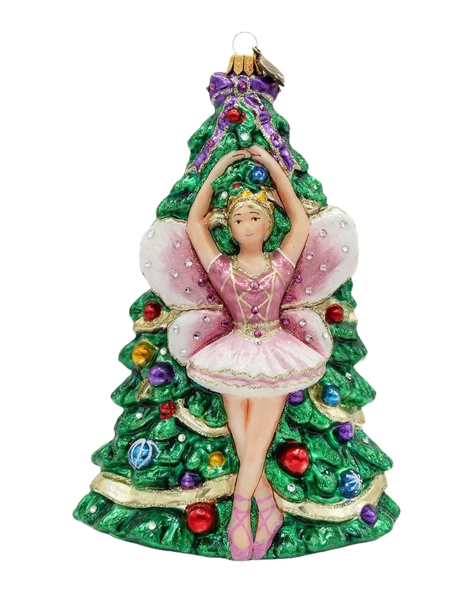 Sugar Plum Fairy Glass Christmas Ornament Sugar Plum Fairy Glass Christmas Ornament