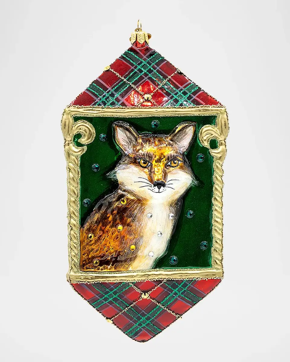 Jay Strongwater Plaid Woodland Animal Christmas Ornament | Thumbnail 2 Jay Strongwater Plaid Woodland Animal Christmas Ornament | Thumbnail 2