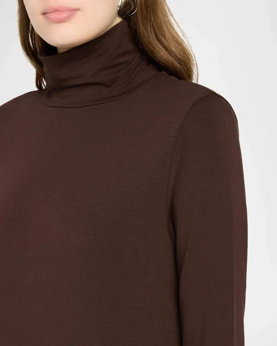 Eileen Fisher Turtleneck Jersey Midi Dress | Thumbnail 5 Eileen Fisher Turtleneck Jersey Midi Dress | Thumbnail 5