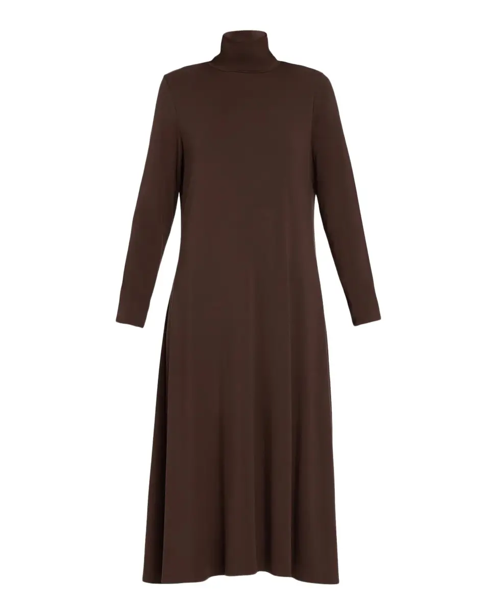 Turtleneck Jersey Midi Dress Turtleneck Jersey Midi Dress