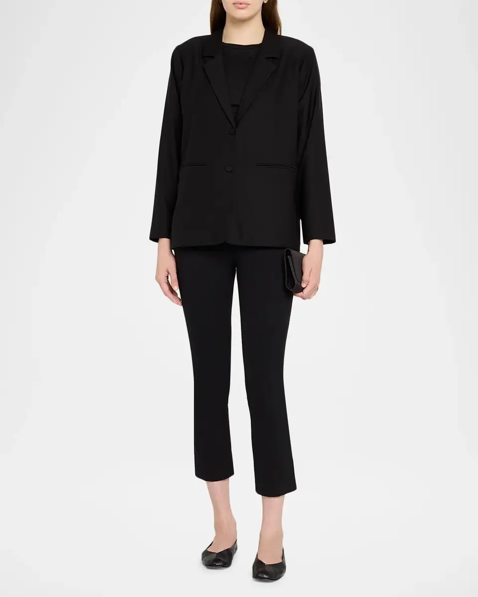 Eileen Fisher Woven Single-Breasted Blazer | Thumbnail 2 Eileen Fisher Woven Single-Breasted Blazer | Thumbnail 2