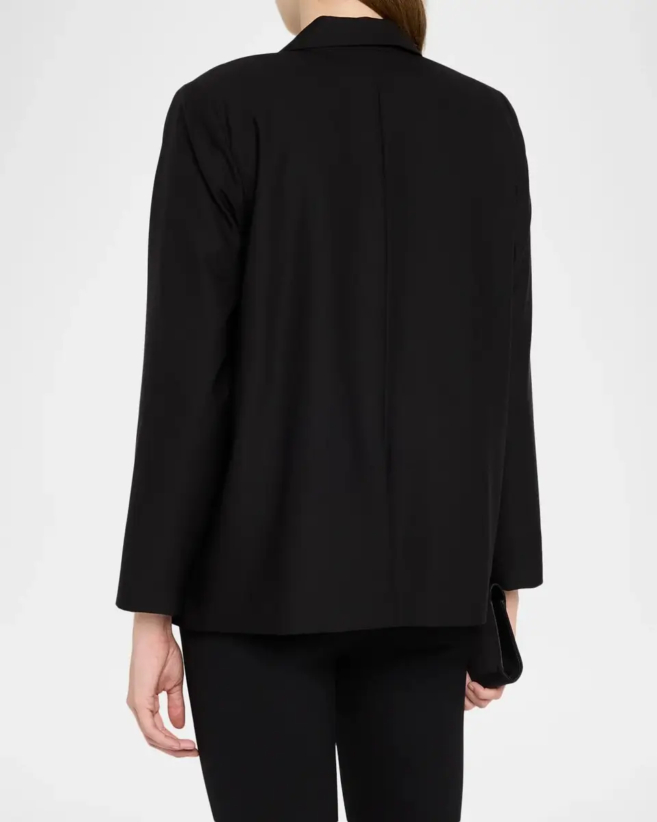 Eileen Fisher Woven Single-Breasted Blazer | Thumbnail 3 Eileen Fisher Woven Single-Breasted Blazer | Thumbnail 3