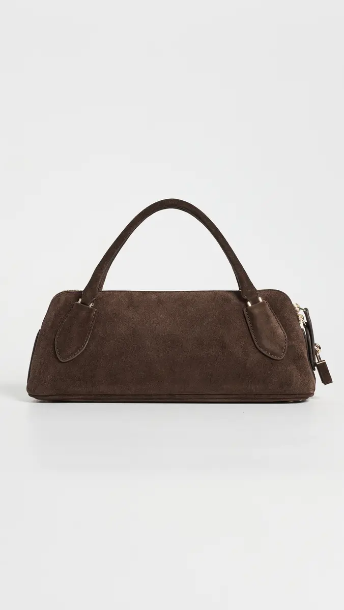 Tory Burch Lock Suede Top Handle Shoulder Bag | Thumbnail 2