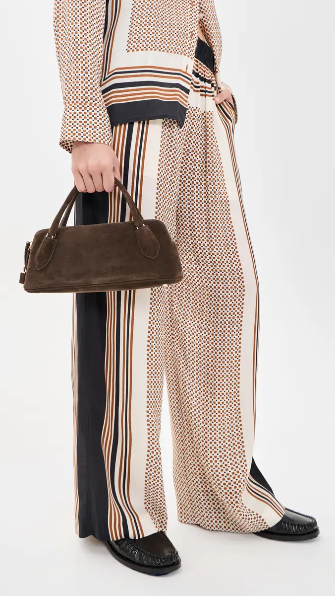 Tory Burch Lock Suede Top Handle Shoulder Bag | Thumbnail 3