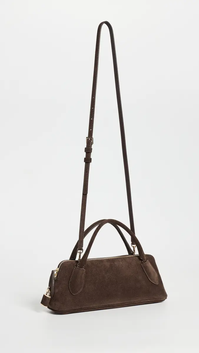 Tory Burch Lock Suede Top Handle Shoulder Bag | Thumbnail 4
