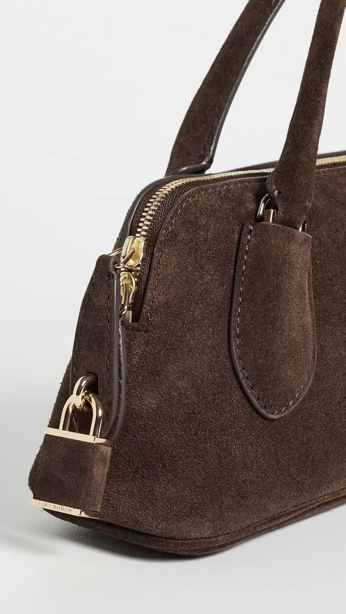 Tory Burch Lock Suede Top Handle Shoulder Bag | Thumbnail 5