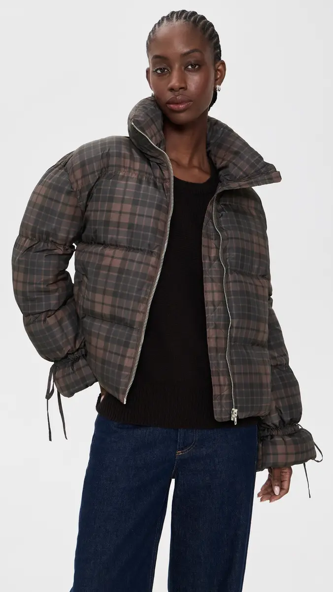 Moon River Plaid Puffer Jacket | Thumbnail 2 Moon River Plaid Puffer Jacket | Thumbnail 2