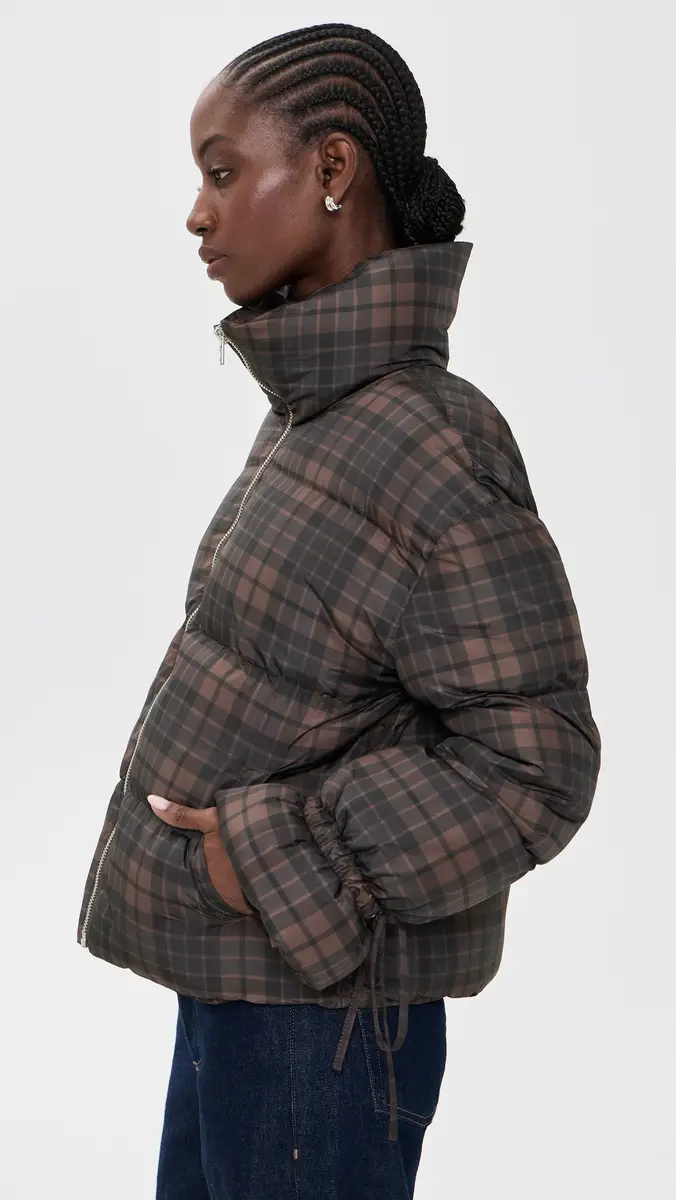 Moon River Plaid Puffer Jacket | Thumbnail 4 Moon River Plaid Puffer Jacket | Thumbnail 4