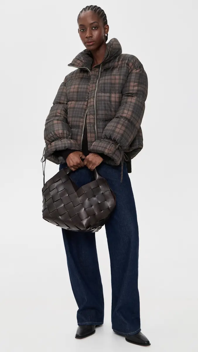 Moon River Plaid Puffer Jacket | Thumbnail 5 Moon River Plaid Puffer Jacket | Thumbnail 5