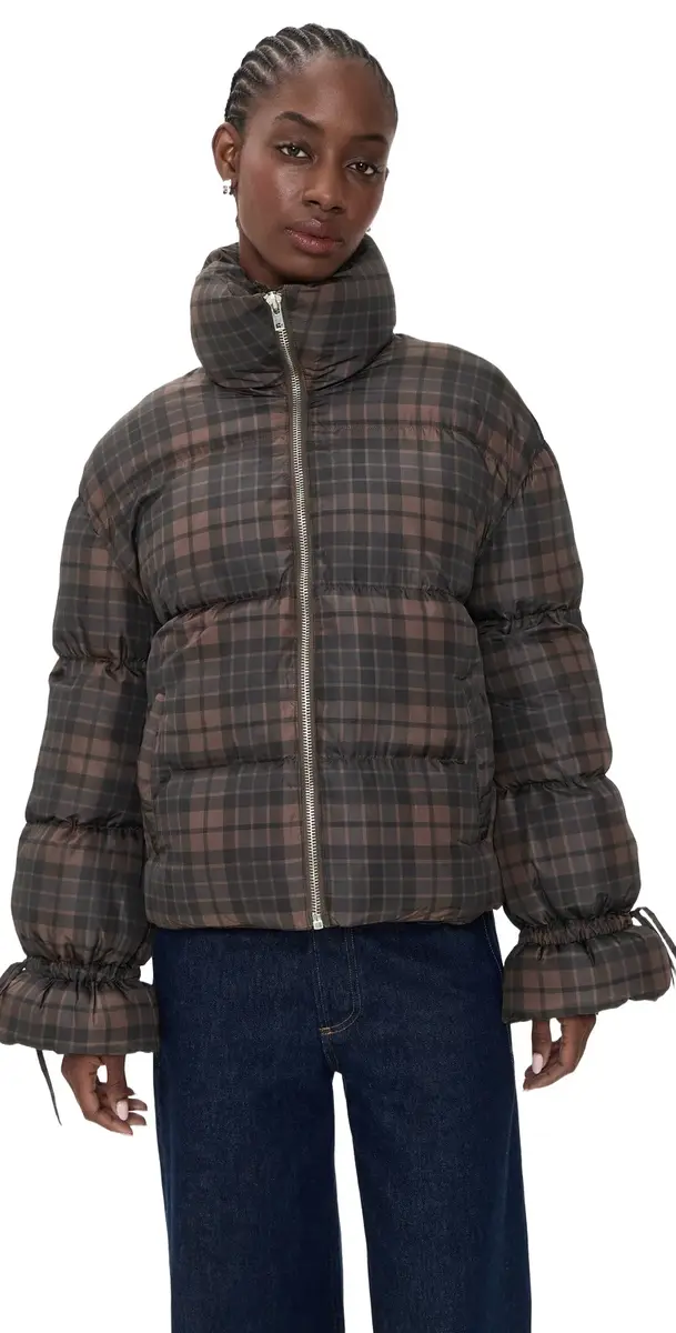 Plaid Puffer Jacket