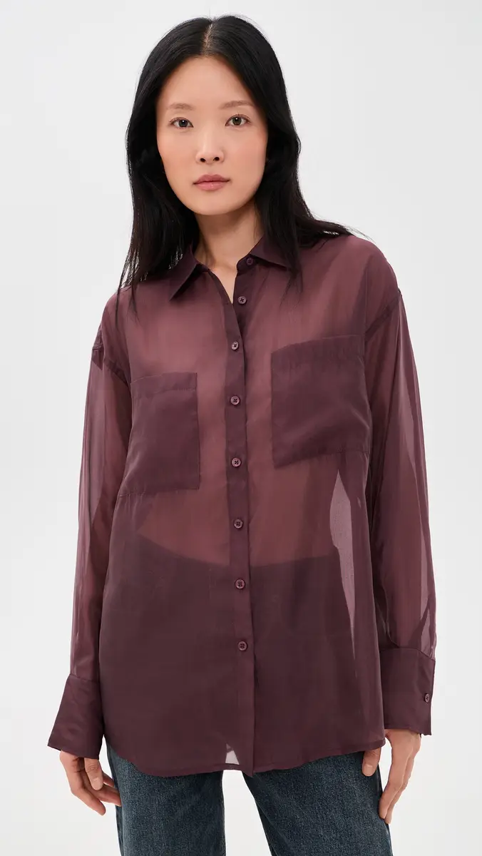 Joe's Jeans The Organza Boyfriend Shirt | Thumbnail 2 Joe's Jeans The Organza Boyfriend Shirt | Thumbnail 2