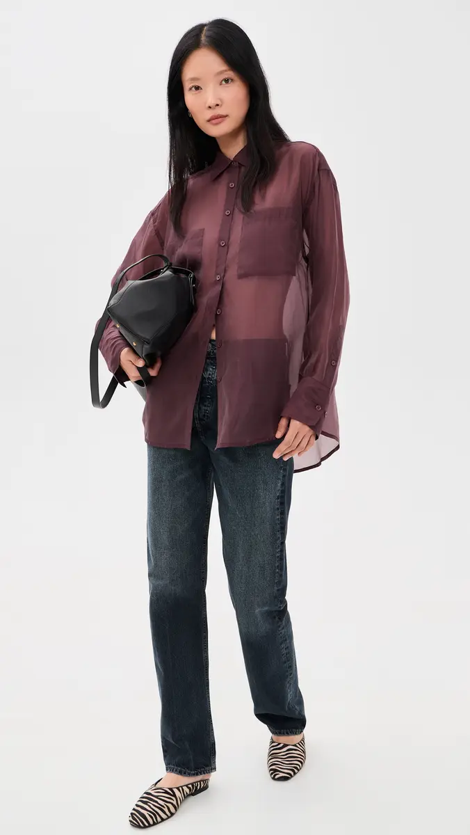 Joe's Jeans The Organza Boyfriend Shirt | Thumbnail 5 Joe's Jeans The Organza Boyfriend Shirt | Thumbnail 5