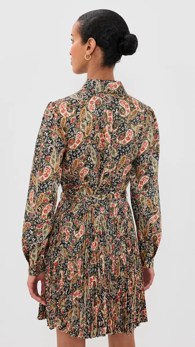 Cinq à Sept Rose Paisley Reynolds Dress | Thumbnail 3 Cinq à Sept Rose Paisley Reynolds Dress | Thumbnail 3