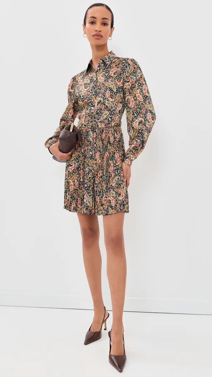 Cinq à Sept Rose Paisley Reynolds Dress | Thumbnail 5 Cinq à Sept Rose Paisley Reynolds Dress | Thumbnail 5