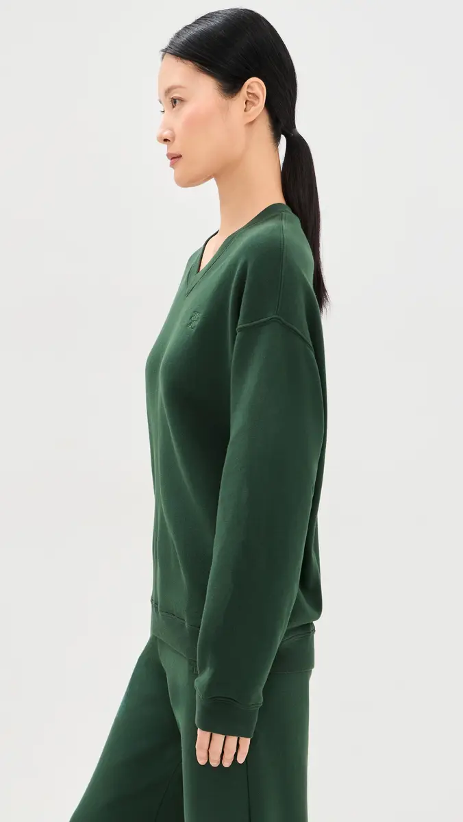 ÉTERNE Oversized V Neck Sweatshirt | Thumbnail 4 ÉTERNE Oversized V Neck Sweatshirt | Thumbnail 4