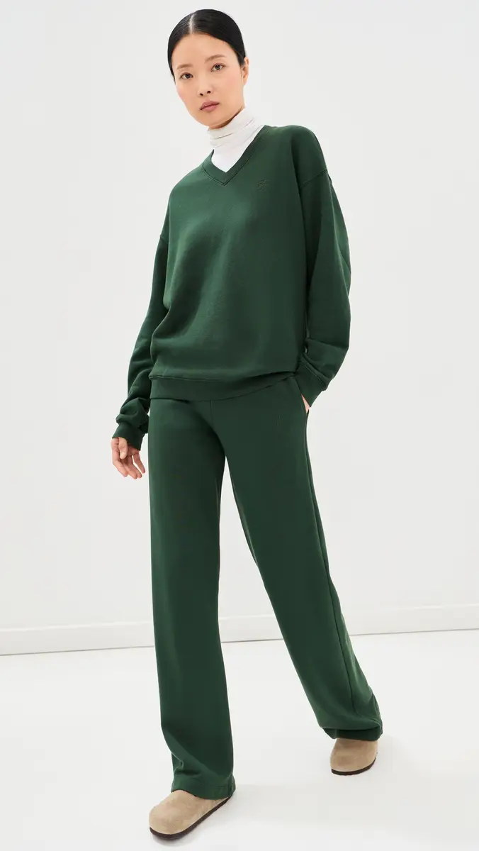 ÉTERNE Oversized V Neck Sweatshirt | Thumbnail 5 ÉTERNE Oversized V Neck Sweatshirt | Thumbnail 5